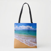 Leerer Strand und blaues Wasser Tasche (Vorderseite)