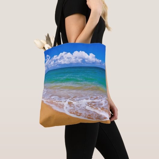 Leerer Strand und blaues Wasser Tasche (Von Nahem)