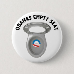 Leerer Stuhl Obama - Toilette Seat Button