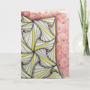 Leeres 12x18 glatte Gruß-Karte - ursprüngliche Dankeskarte