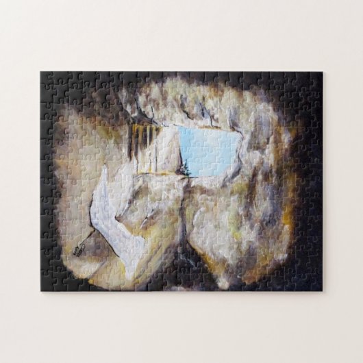 Leeres Beerdigungs-Grab-Puzzle Puzzle (Horizontal)