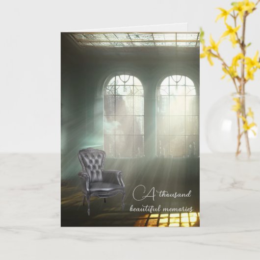 Leeres Beileid Karte (Gelbe Blume)