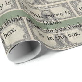 Leeres Geld Geschenkpapier (Rolleneckpunkt)