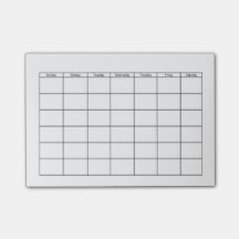 Leeres Kalender-Gitter
