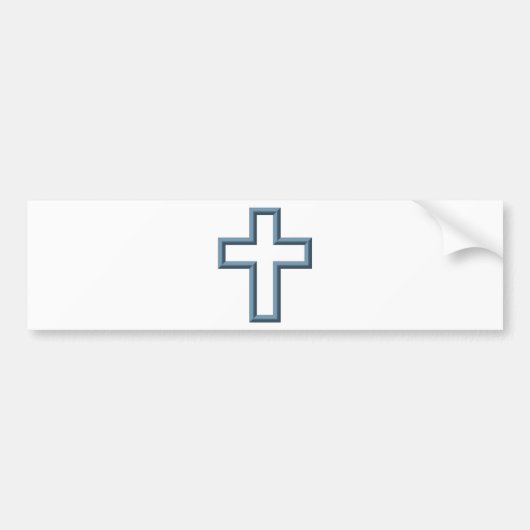 Leeres Kreuz Autoaufkleber (Vorne)