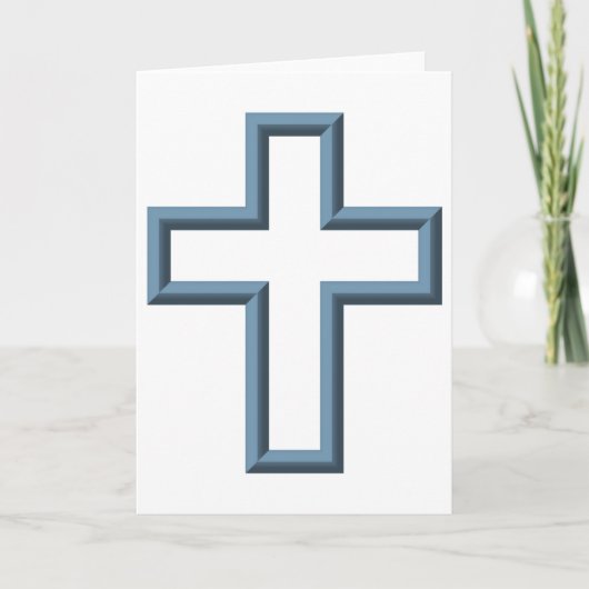 Leeres Kreuz Feiertagskarte (Vorderseite)