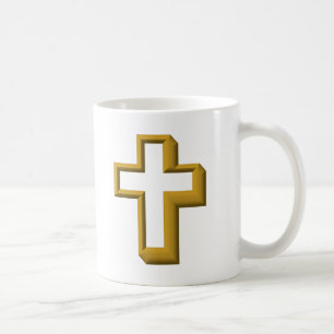 Leeres Kreuz Kaffeetasse