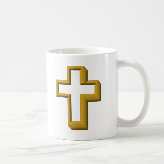 Leeres Kreuz Kaffeetasse