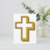 Leeres Kreuz Postkarte (Stehend Vorderseite)