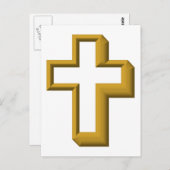 Leeres Kreuz Postkarte (Vorne/Hinten)