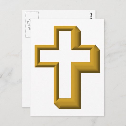 Leeres Kreuz Postkarte (Vorne/Hinten)