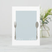 leeres Menü Menükarte (Stehend Vorderseite)