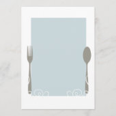 leeres Menü Menükarte (Vorderseite)