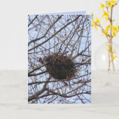 Leeres Nest Karte (Gelbe Blume)