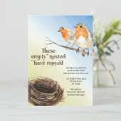 Leeres Nest Wasserfarbe Ankündigung (Stehend Vorderseite)
