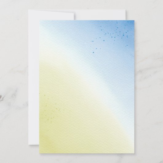 Leeres Nest Wasserfarbe Ankündigung (Rückseite)