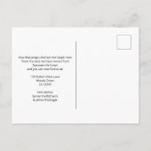 Leeres Nest Wasserfarbe Ankündigungspostkarte (Rückseite)