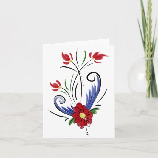 Leeres Notecard Dankeskarte (Vorderseite)