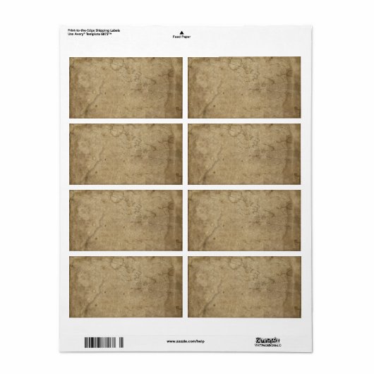 Leeres Papier mit gestörtem Druck, dunkle rustikal (Vorne)