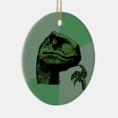 Leeres Philosoraptor Keramikornament (Rechts)