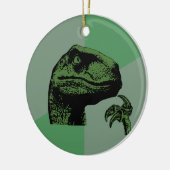Leeres Philosoraptor Keramikornament (Links)