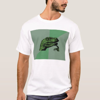 Leeres Philosoraptor Meme Shirt - Licht