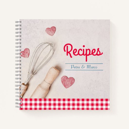 Leeres Rezept Buch für Paare (Vorderseite)