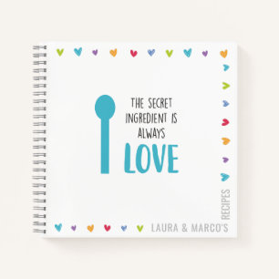 Leeres Rezept Buch für Paare