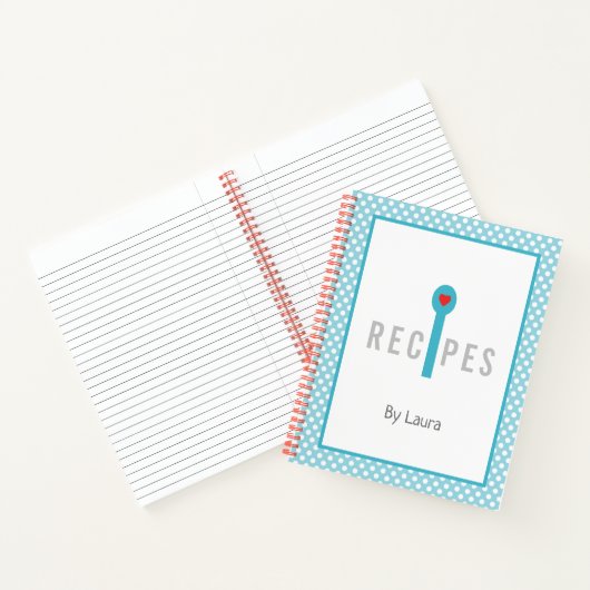 Leeres Rezept-Kochbuch zum Schreiben Notizblock (Innenseite)