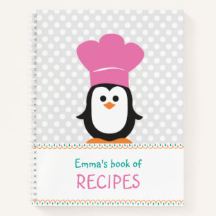 Leeres Rezept-Notebook für Kinder Notizblock
