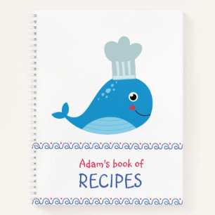 Leeres Rezept-Notebook für Kinder Notizblock