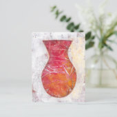 Leeres Schiff - Blume Vase Postkarte (Stehend Vorderseite)
