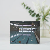 Leeres Schwimmbad Postkarte (Stehend Vorderseite)