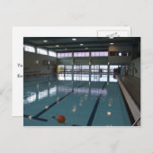 Leeres Schwimmbad Postkarte (Vorne/Hinten)