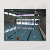 Leeres Schwimmbad Postkarte (Vorderseite)