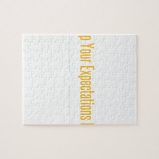 Leeres Sinnesweiß Puzzle (Horizontal)