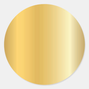 Leeres Template Glamour Gold Look Moderne Eleganz Runder Aufkleber