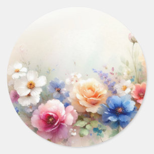 Leeres Template Ihr benutzerdefinierter Text Elega Runder Aufkleber