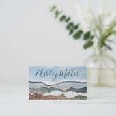 Leerfarben und Papierkorb-Visitenkarte Visitenkarte (Stehend Vorderseite)