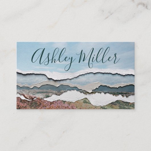 Leerfarben und Papierkorb-Visitenkarte Visitenkarte (Vorderseite)