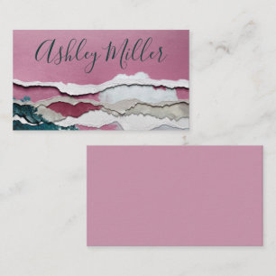 Leerfarben und Papierkorb-Visitenkarte Visitenkarte