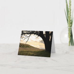 Leerkarte, Landschaft Dankeskarte