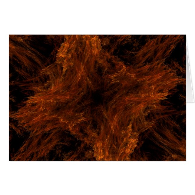 Leerkarte mit Hintergrund des Fraktal Designs (Vorderseite (Horizontal))