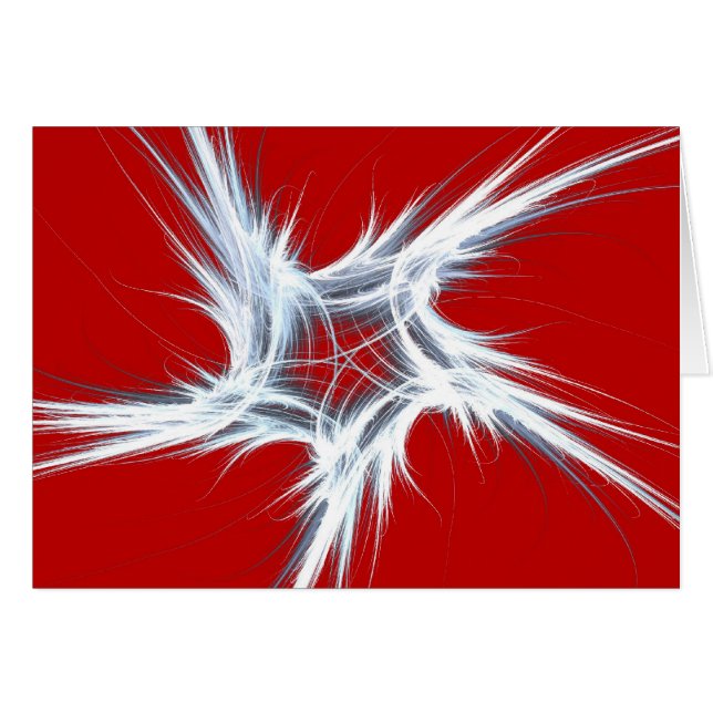 Leerkarte mit Hintergrund des Fraktal Designs (Vorderseite (Horizontal))