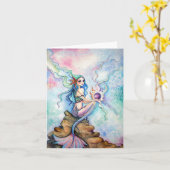 Leerkarte - Ozeantochter Karte (Gelbe Blume)