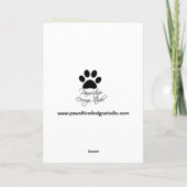 Leerkarte - Sandale Flip Flops Karte (Rückseite)