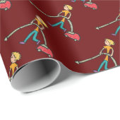 Leerlauf Geschenkpapier (Rolleneckpunkt)