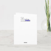 Leerlaufanzeige Dankeskarte (Rückseite)