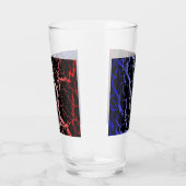 Leerlaufbahn - blau/weiß/rot glas (Rechts)