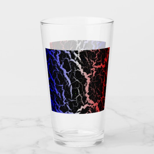 Leerlaufbahn - blau/weiß/rot glas (Vorderseite)